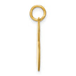 14k Yellow Gold Blank Heart Charm