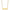 14k Yellow Gold Small Blank Bar Necklace