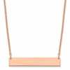 Sterling Silver/Rose-gold Medium Blank Bar Necklace
