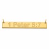 Sterling Silver/Gold-plated Medium ARIAL ROUNDED Bar Necklace