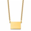 Sterling Silver/Gold-plated Colorado State Necklace