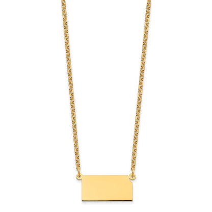 Sterling Silver/Gold-plated Kansas State Necklace