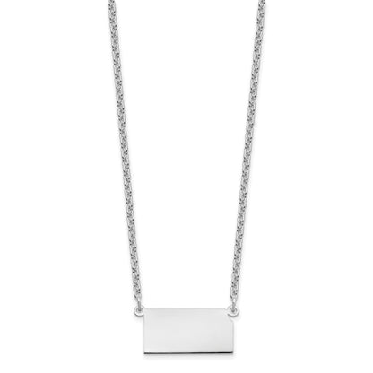 Sterling Silver/Rhodium-plated Kansas State Necklace