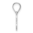 Sterling Silver/Rhodium-plated Pennsylvania State Pendant