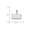 Sterling Silver/Rhodium-plated Pennsylvania State Pendant