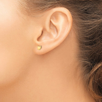 Sterling Silver/Gold-plated Ohio State Earrings