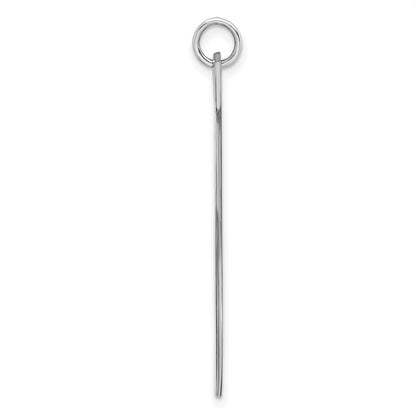 Sterling Silver Rhodium-plated Medical Jewelry Pendant