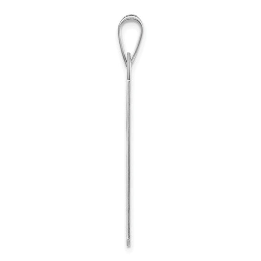 Sterling Silver Rhodium-plated Medical Jewelry Pendant