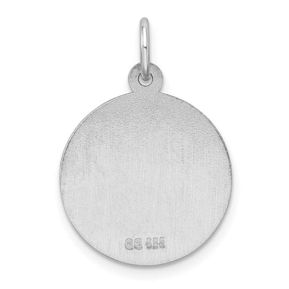 Sterling Silver Rhodium-plated Medical Jewelry Pendant
