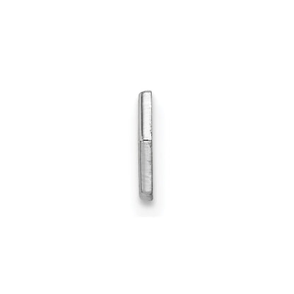 Sterling Silver Rhodium Non-enameled Attachable Emblem Medical Charm