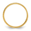 14k 3mm Design Etched Wedding Band Size 8.5