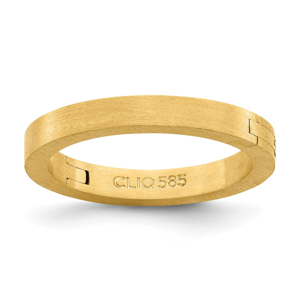14k Yellow Gold 2.7mm CLIQ Hinged Shank Size 5.5