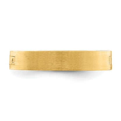 14k Yellow Gold 4mm CLIQ Hinged Shank Size 8.5