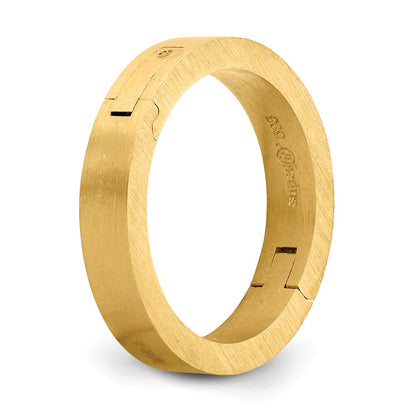 14k Yellow Gold 4mm CLIQ Hinged Shank Size 4.5