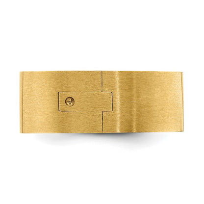 14k Yellow Gold 8mm CLIQ Hinged Shank Size 8.5