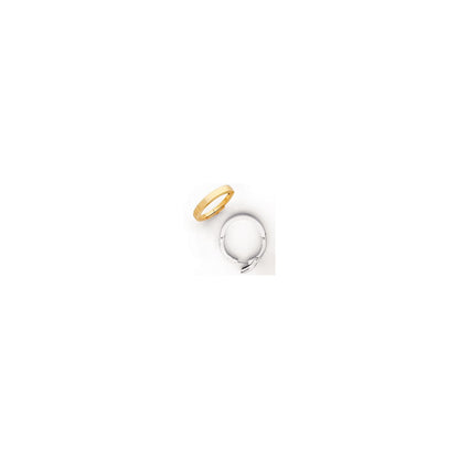 14ky 3mm Finger Fit Widetop Adjustable Shank