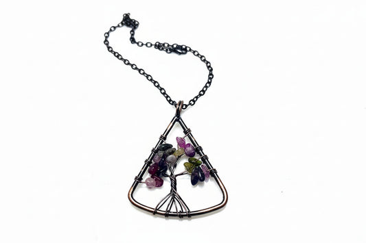 Triangle Gemstone Tree of Life