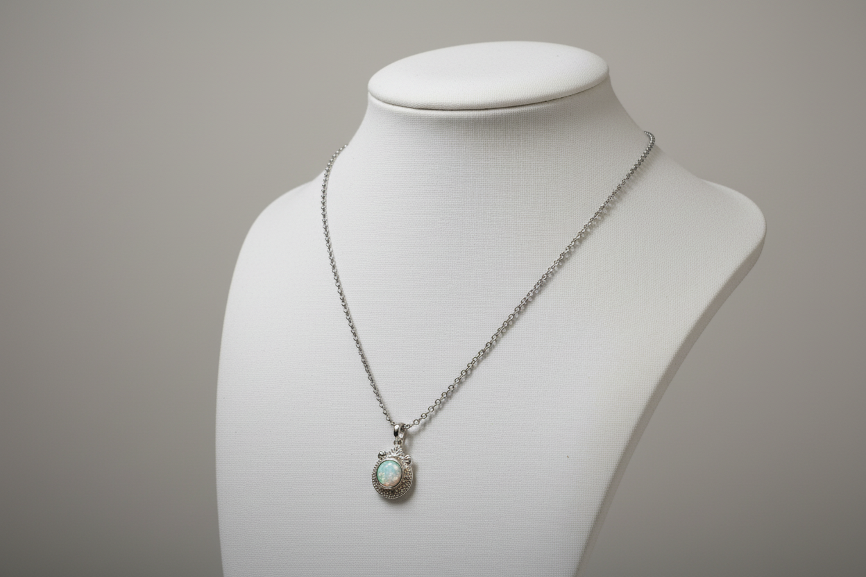 Opal and silver