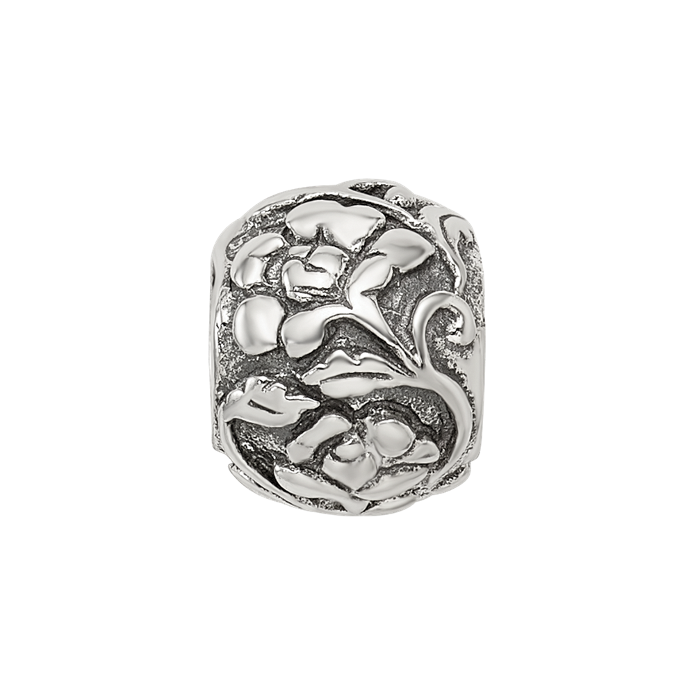 Sterling Silver Reflections Floral Bead