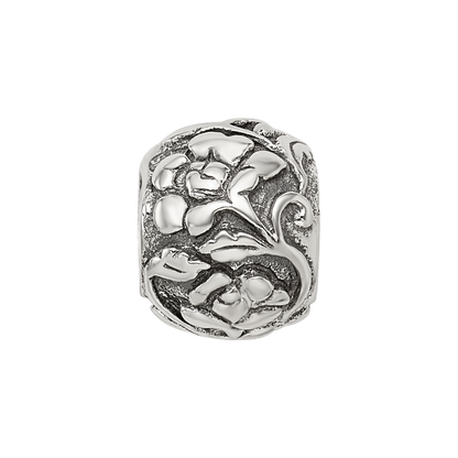Sterling Silver Reflections Floral Bead