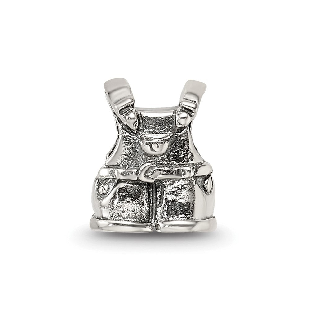 Sterling Silver Reflections Kids Overalls Bead