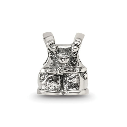 Sterling Silver Reflections Kids Overalls Bead