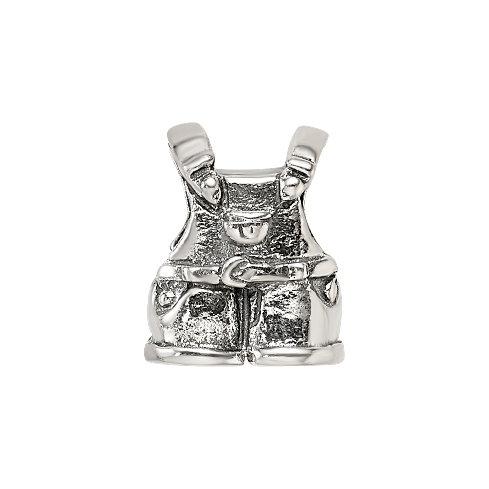 Sterling Silver Reflections Kids Overalls Bead