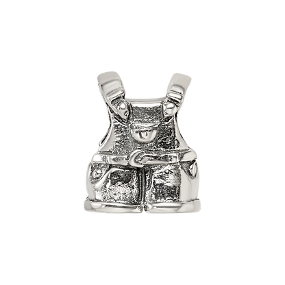 Sterling Silver Reflections Kids Overalls Bead