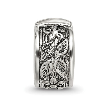 Sterling Silver Reflections Hinged Floral Clip Bead