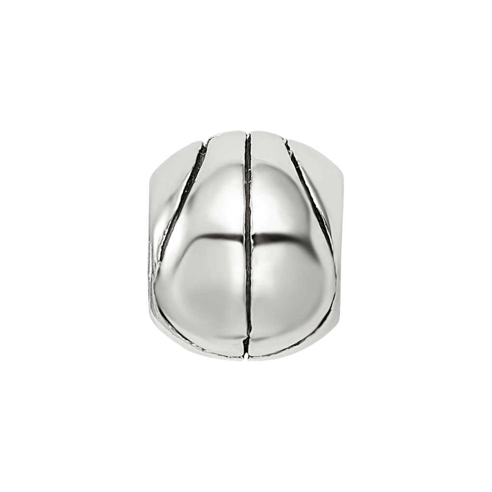 Sterling Silver Reflections Basketball Bead