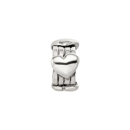 Sterling Silver Reflections Kids Hearts Bead