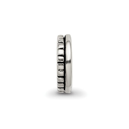 Sterling Silver Reflections Notched Spacer Bead