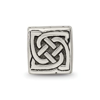 Sterling Silver Reflections Celtic Block Bead