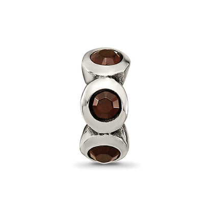 Sterling Silver Reflections January Preciosa Crystal Birthstone Bead