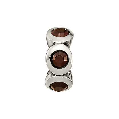 Sterling Silver Reflections January Preciosa Crystal Birthstone Bead