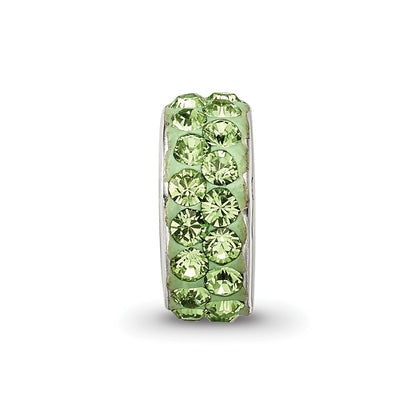 Sterling Silver Reflections Aug Double Row Preciosa Crystal Bead