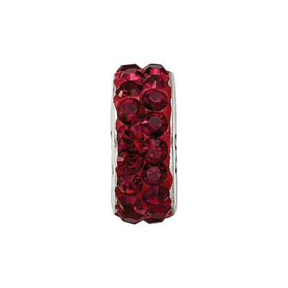Sterling Silver Reflections Jan Double Row Preciosa Crystal Bead