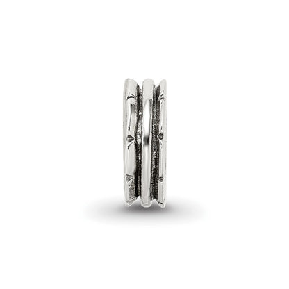 Sterling Silver Reflections Grooved Spacer Bead