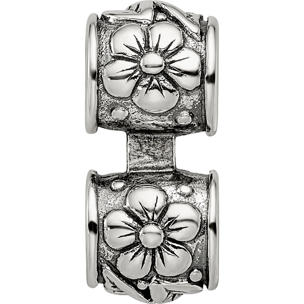 Sterling Silver Reflections Floral Connector Bead
