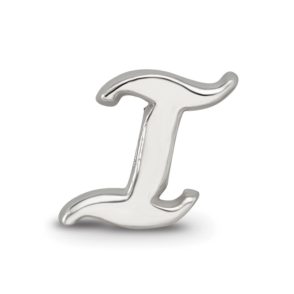 Sterling Silver Reflections Letter I Script Bead