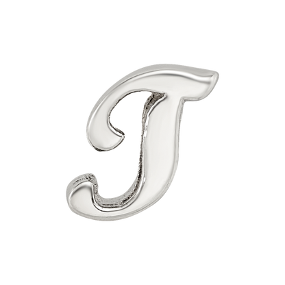 Sterling Silver Reflections Letter T Script Bead