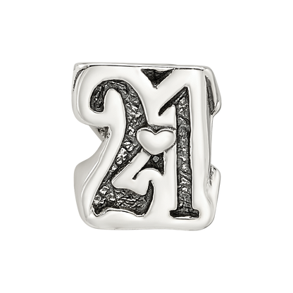 Sterling silver Reflections Sweet 21 Bead