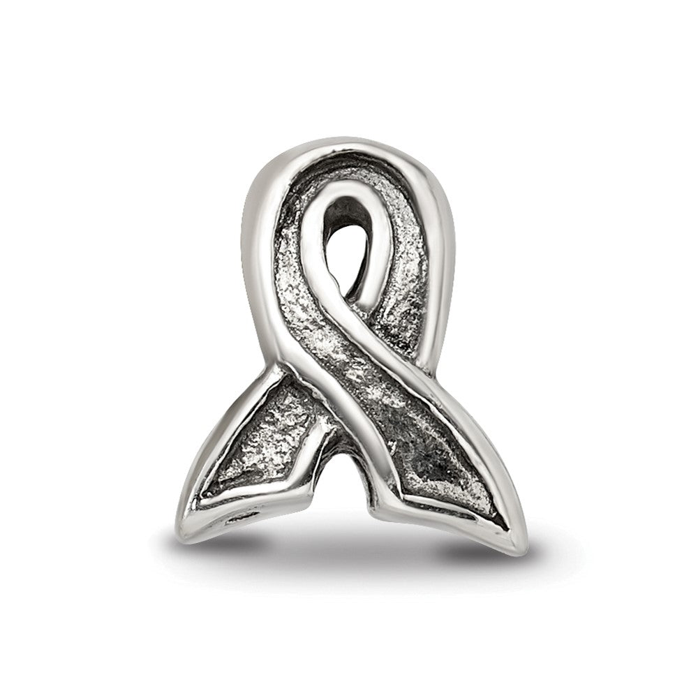 Sterling Silver Reflections Awareness Ribbon Bead