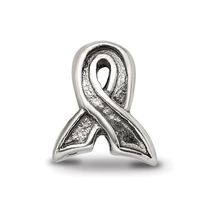 Sterling Silver Reflections Awareness Ribbon Bead