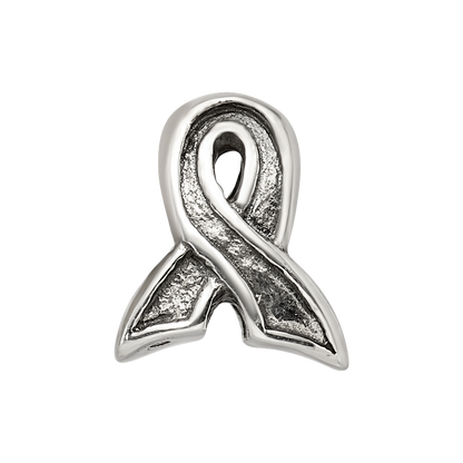 Sterling Silver Reflections Awareness Ribbon Bead