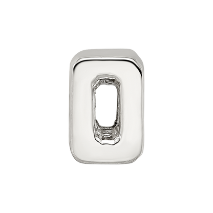 Sterling Silver Reflections Numeral 0 Bead