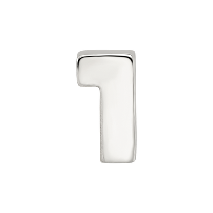 Sterling Silver Reflections Number 1 Bead