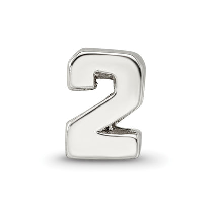 Sterling Silver Reflections Number 2 Bead