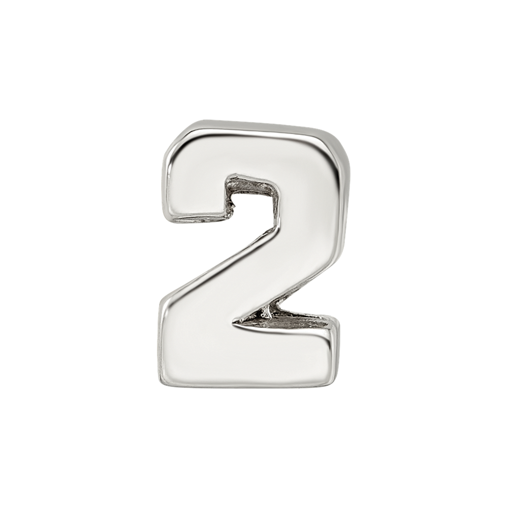 Sterling Silver Reflections Number 2 Bead