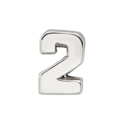 Sterling Silver Reflections Number 2 Bead